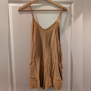 Carly Jean Los Angeles Rust V-Neck Romper